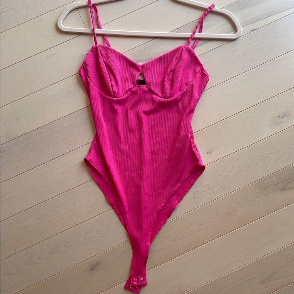 Forever 21 Pink Ribbed Bodysuit - Picture 3 of 7